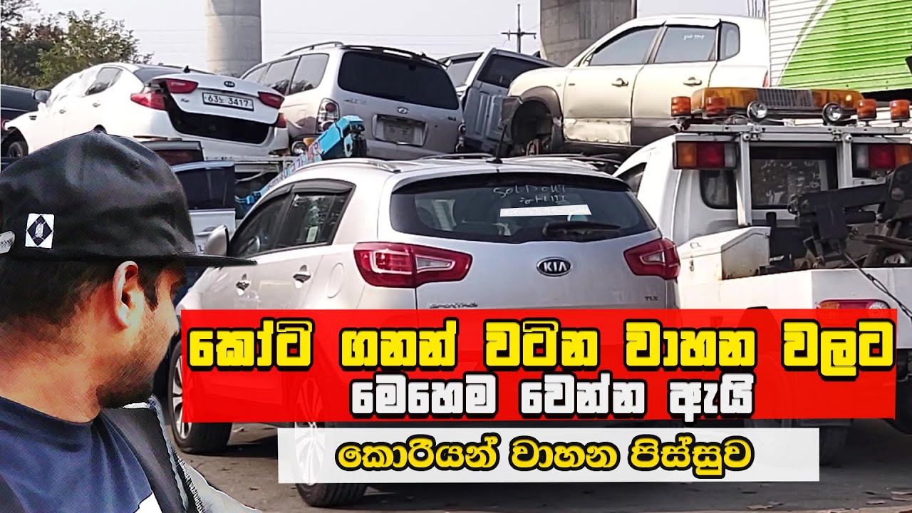South Korean Used Cars Spare Parts  කෝටිගනන් වටින වාහන විනාශ කරන කොරියාව.