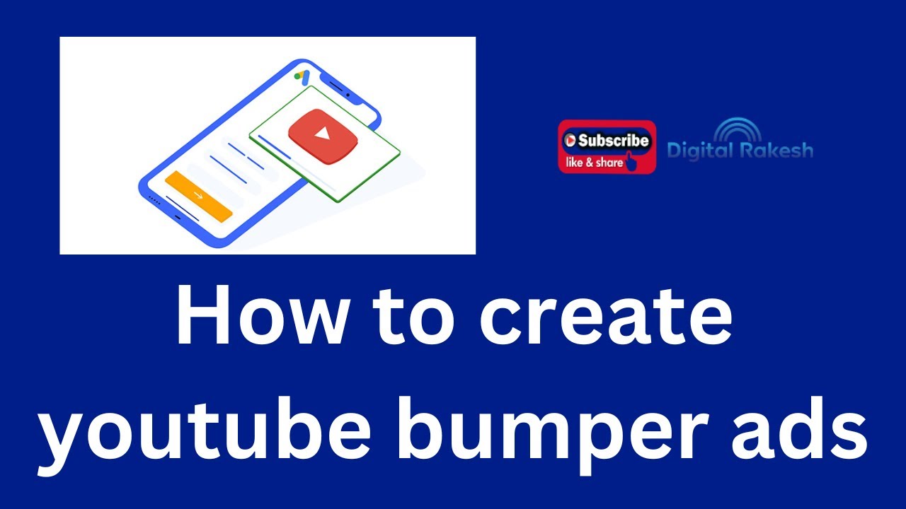 How to create youtube bumper ads | create 6 sec youtube video ads from google AdWords