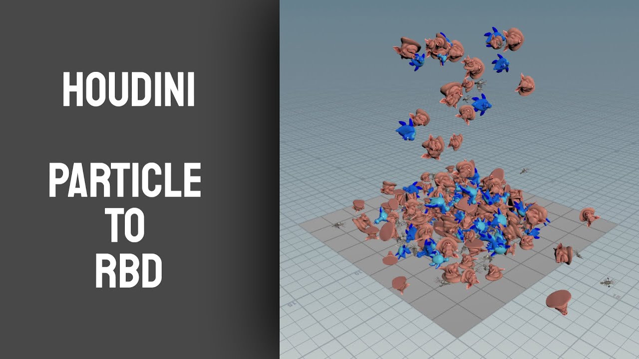 Houdini tutorial || Particles to RBD