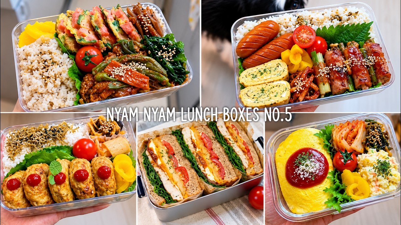 🍒Korean Lunch boxes for a week🌮 #일주일도시락 #직장인도시락 #부부도시락 #샌드위치 #제육 #도시락반찬 #bento #Lunchbox