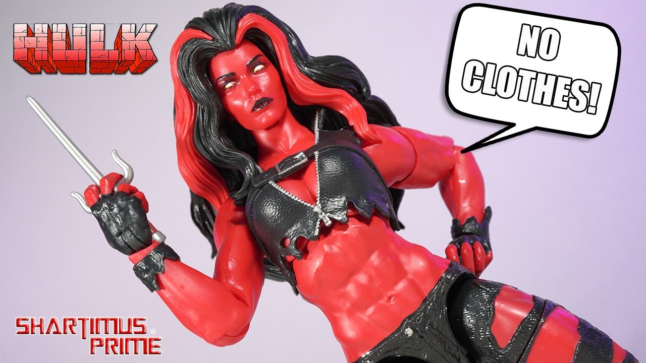 Marvel Legends Red She Hulk 2026 Hasbro Hulk Comics Action Figure Review