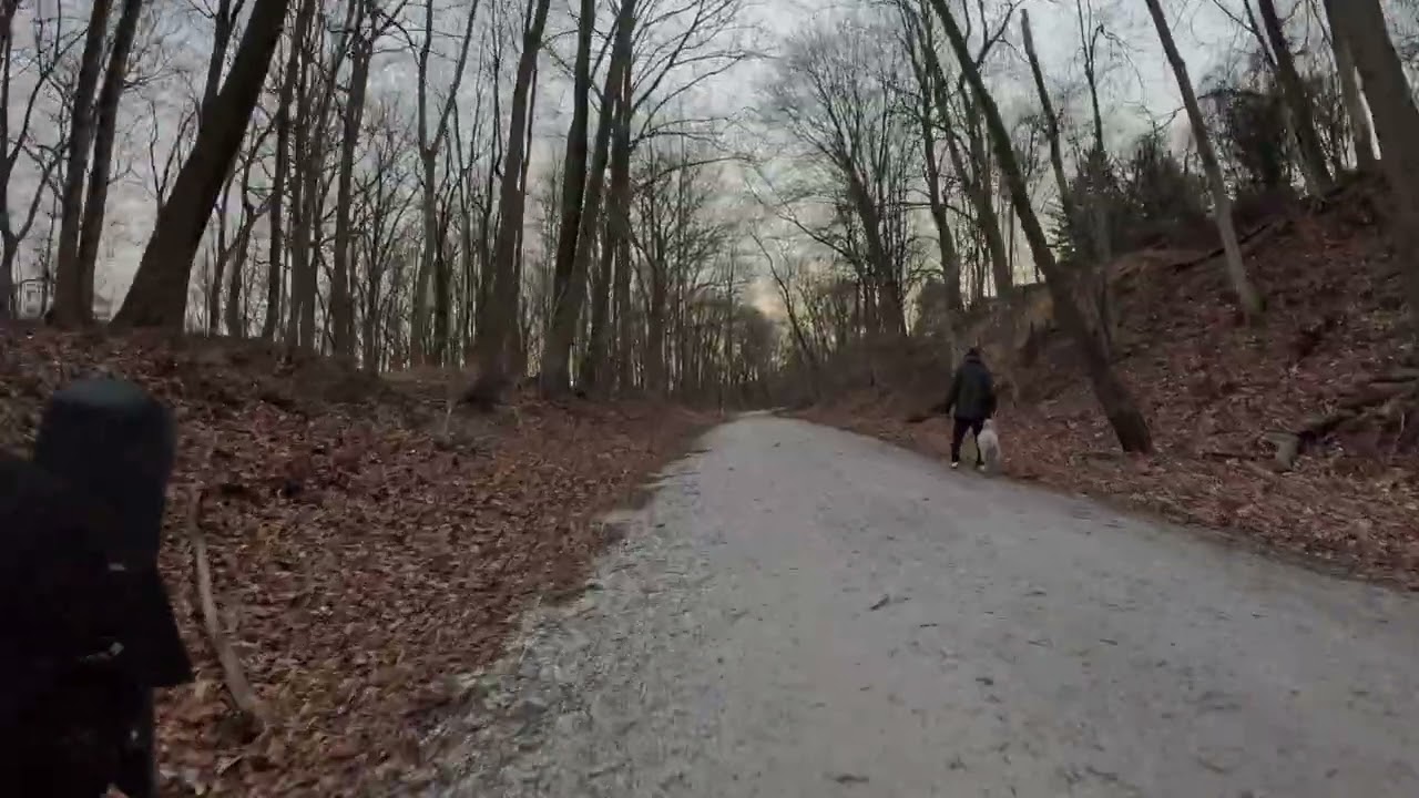 Columbia Trail Gravel Biking: The Return to the Parking Lot in mid-January (Short-take)