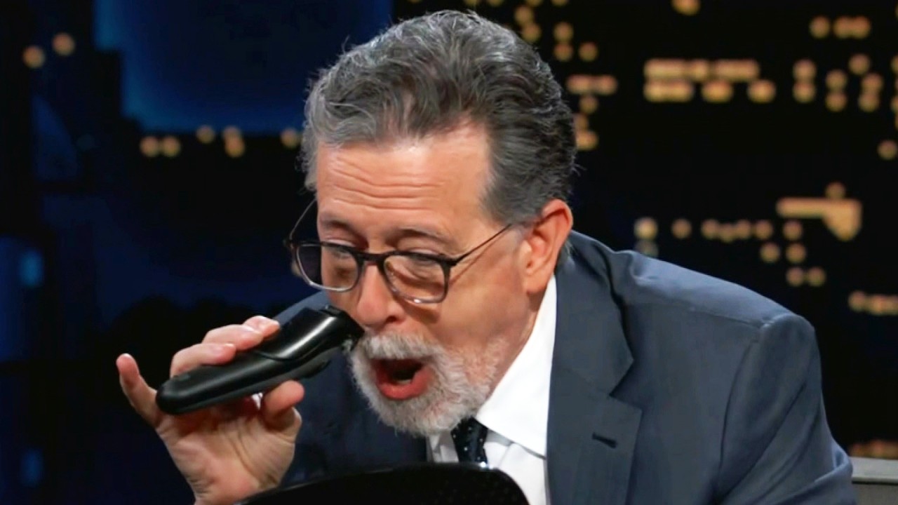 Stephen Colbert SHAVES OFF Post-Late Show Beard on Jimmy Kimmel Live!