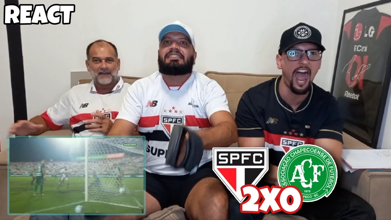REACT SÃO PAULO 2X0 CHAPECOENSE - SEGUE O LIDER!!! BRASILEIRAO 2026