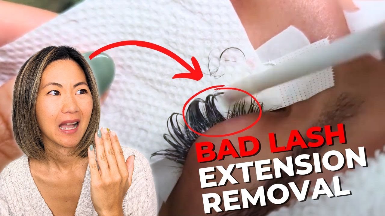 How to Remove BAD Eyelash Extensions (SOS: Fixing a Damaging Lash Job!)