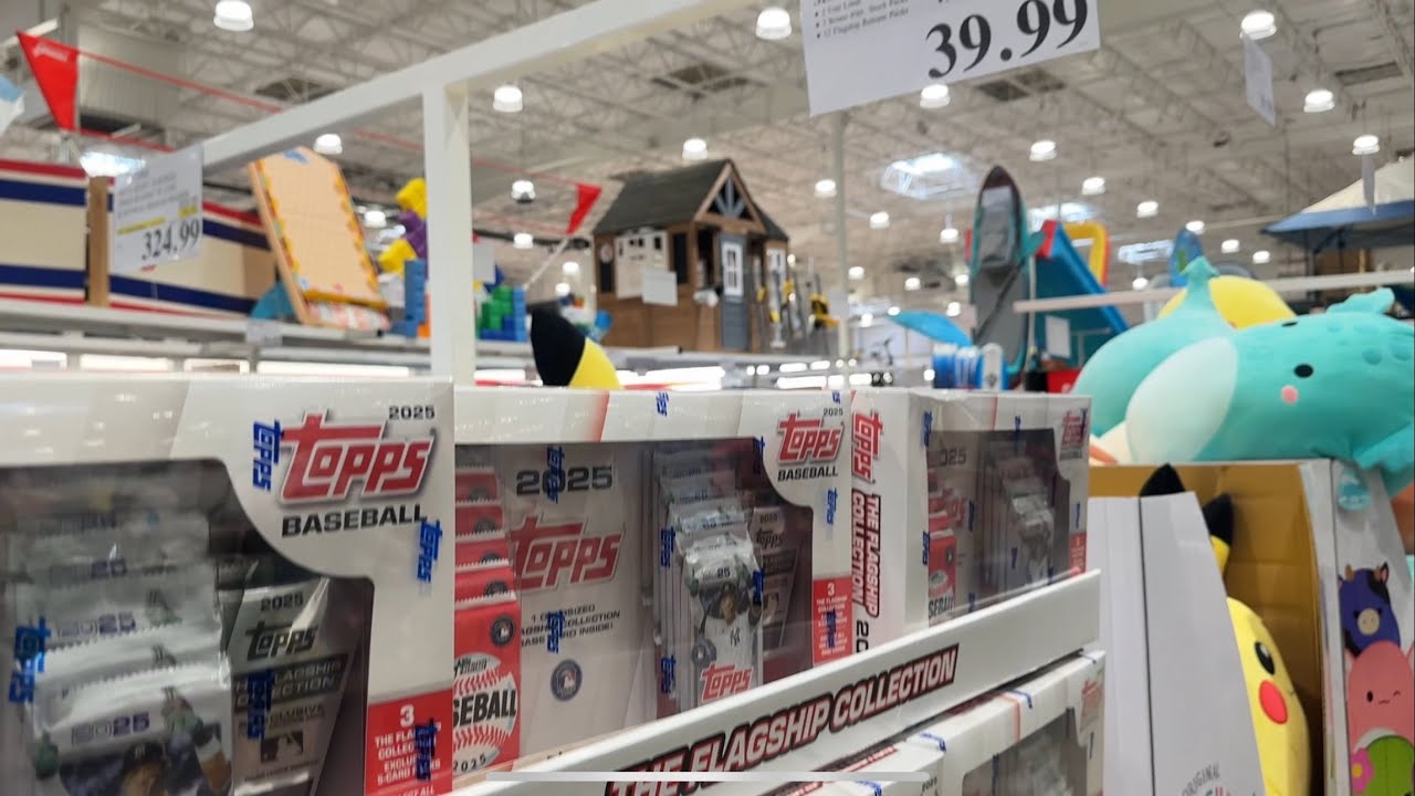 Is the NEW $39.99 Costco 2025 Topps The Flagship Collection Baseball Bundle worth it?! 🤯