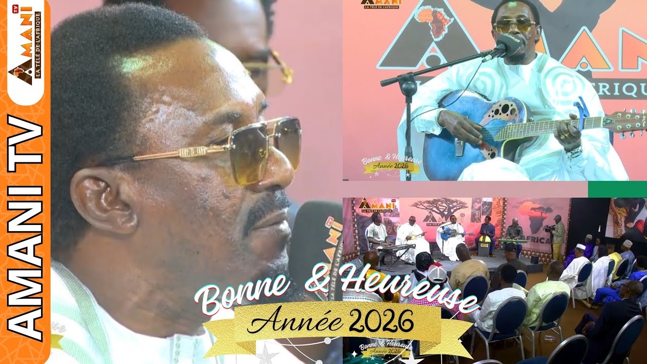 🎉 CONCERT LIVE EXPLOSIF : Abou Diouba Deh enflamme Amani TV pour un Nouvel An Planétaire ! 🔥