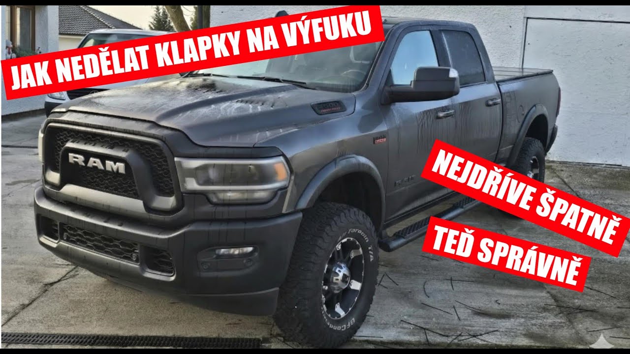 RAM 2500 Power Wagon 6.4 V8 HEMI - výfuková klapka DCar.cz | odstranění nevhodného řešení