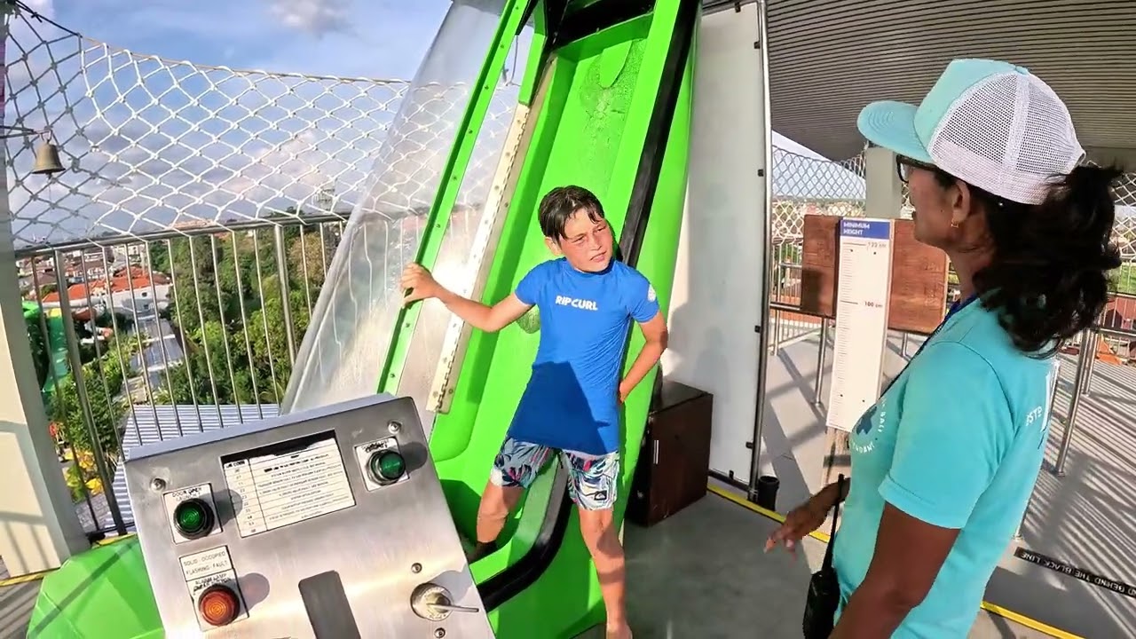 trap door waterslide at waterbom bali 🇮🇩