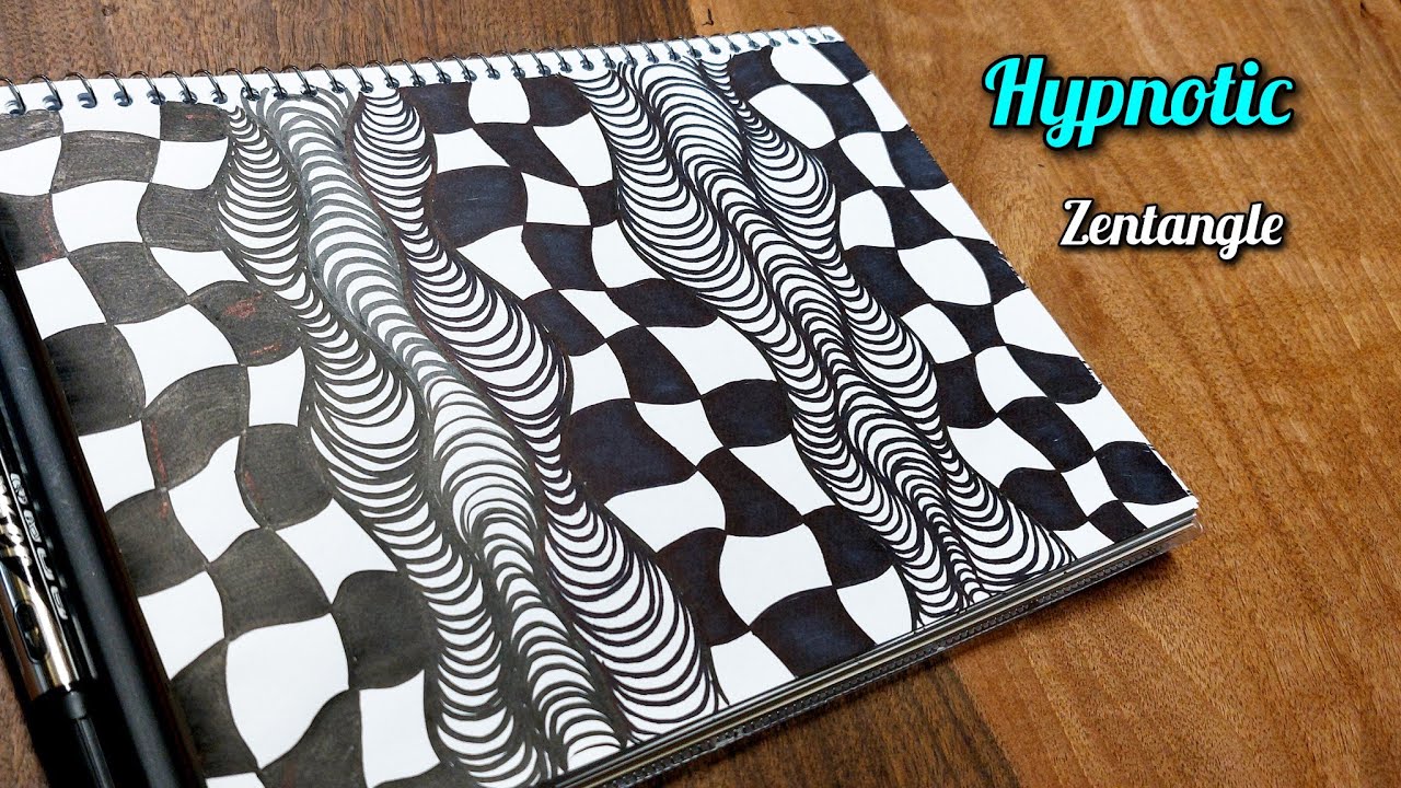 Mind Maze Pattern Tutorial | Step-by-Step Zentangle | super calming art