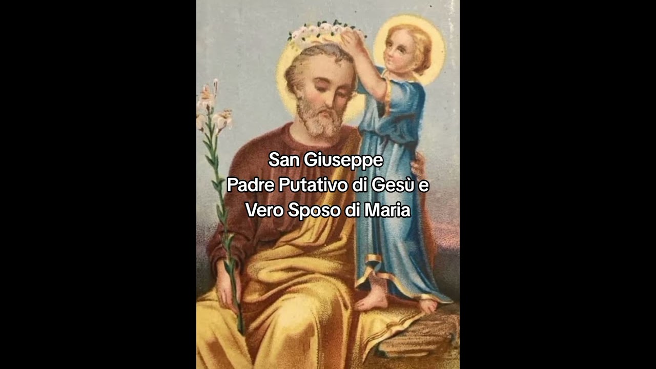San Giuseppe Padre Putativo di Gesù e Vero Sposo di Maria