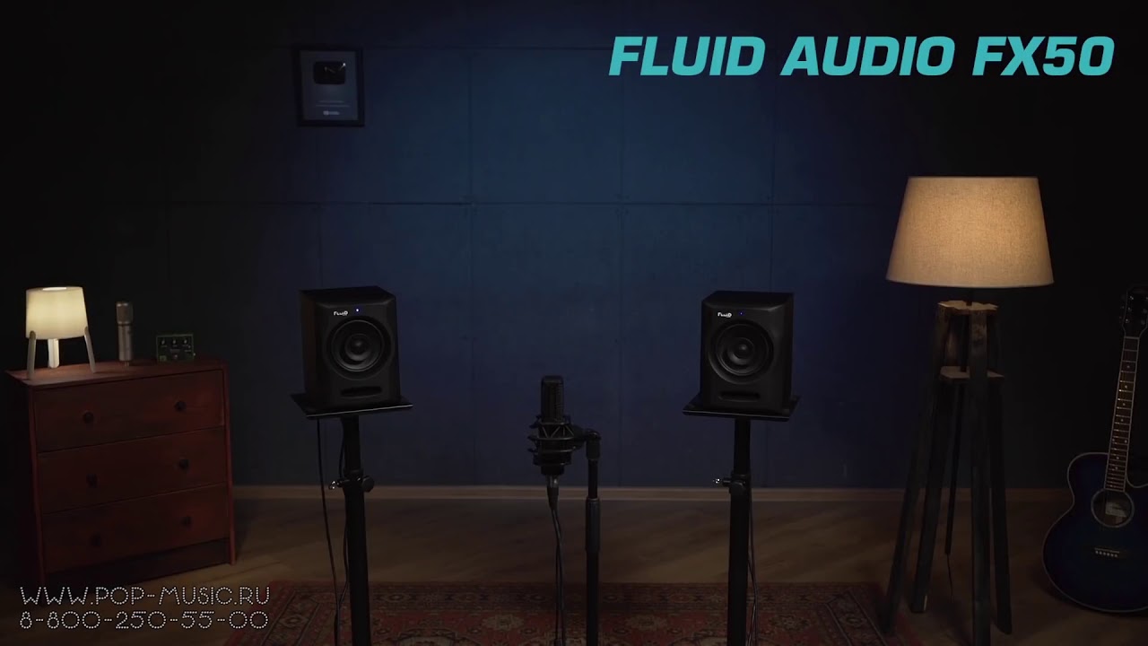 Активные двухполосные мониторы Fluid Audio FX50 и Fluid Audio FX80 сравниваем с Tannoy Gold 5 1080p