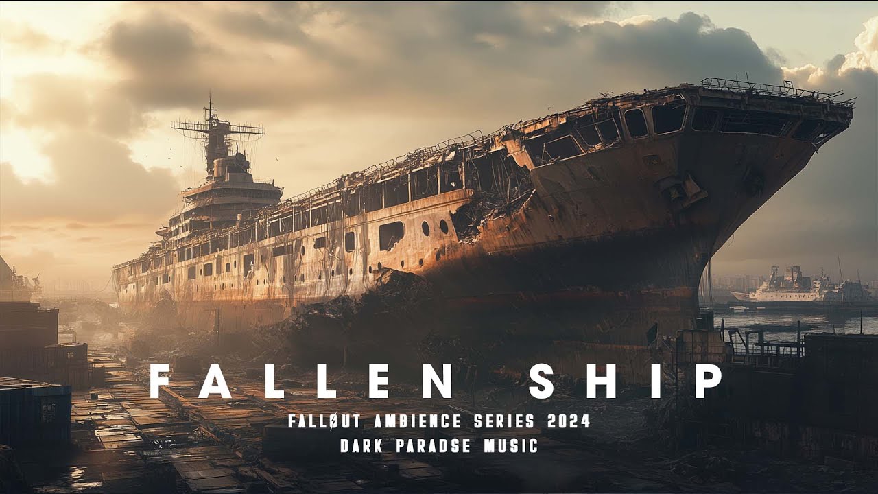 FALLEN SHIP - Post Apocalypse Music - Fallout Atmosphere Ambience  For Reading And Focus