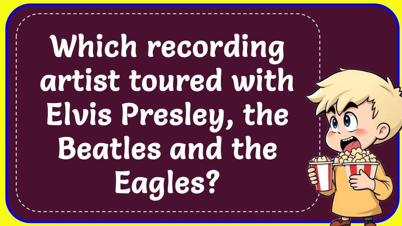 Какой исполнитель гастролировал с Элвисом Пресли, The Beatles и The Eagles? Правильный ответ.