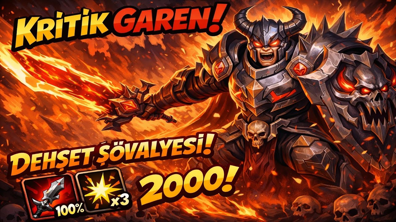 Kritik Build Garen oynuyoruz...!! ( League Of Legends ) Rakip afk kaldı.