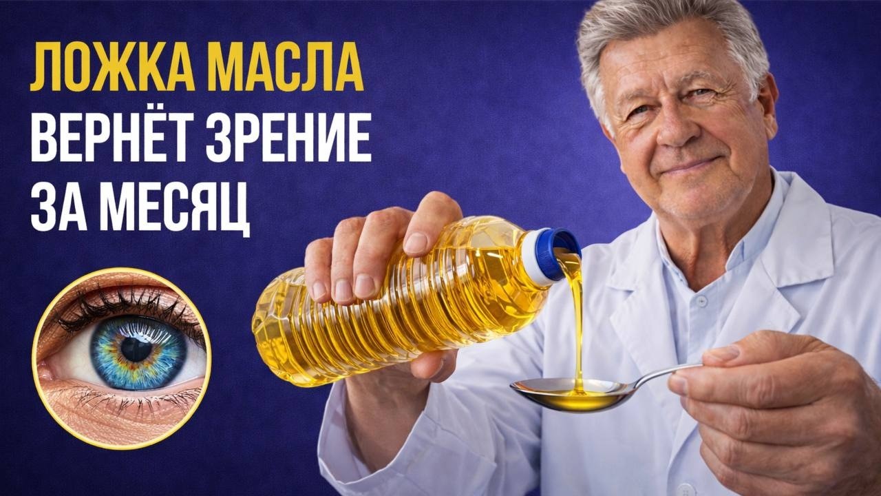 Врачи молчат! Почему зрение падает даже в очках после 60 — ложка растительного масла