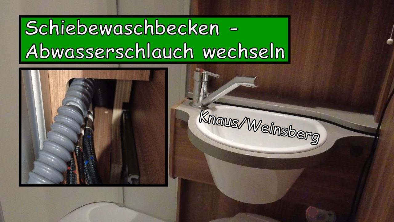 Abwasserschlauch wechseln am Schiebewaschbecken