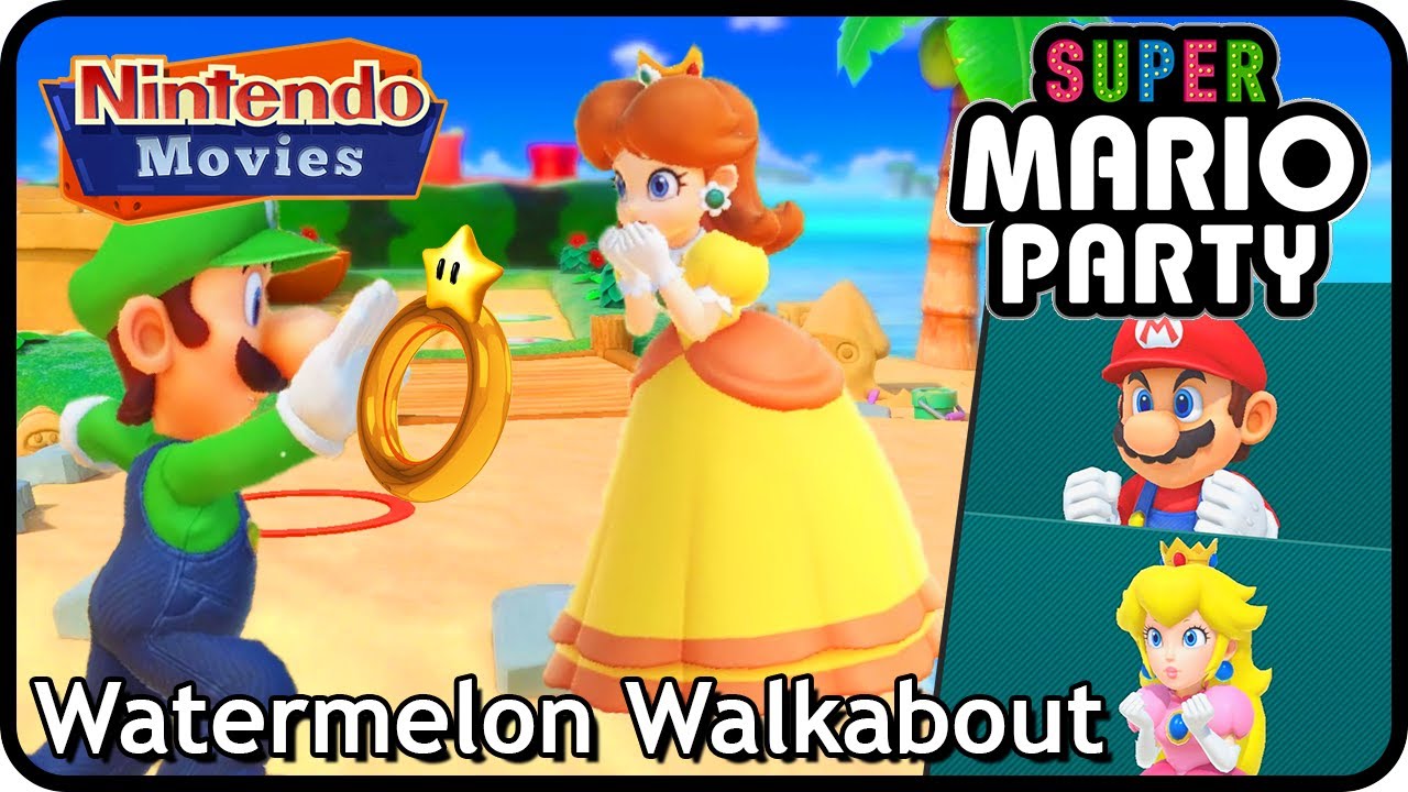Super Mario Party - Valentine's Day Special: Watermelon Walkabout (Luigi & Daisy vs Mario & Peach)