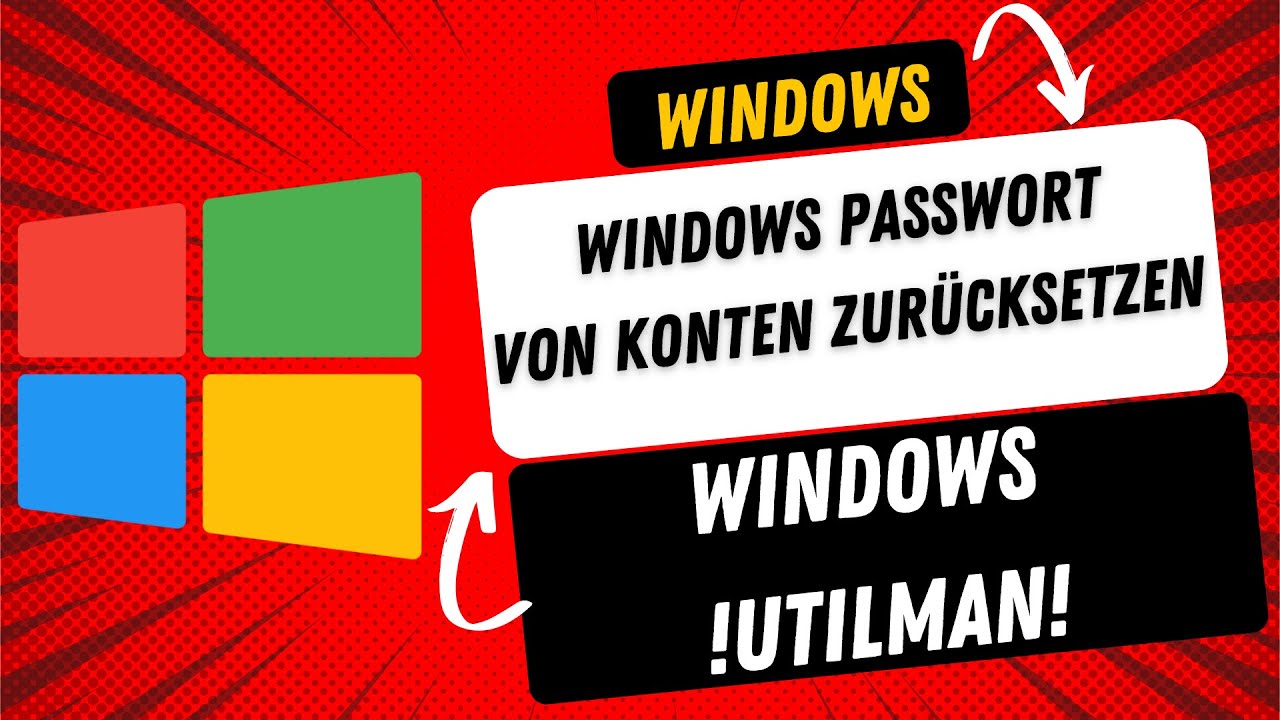 Von einem Windows Konto das Passwort mit Utilman zur&uuml;cksetzen - Trick -  [2023] schnell und einfach!