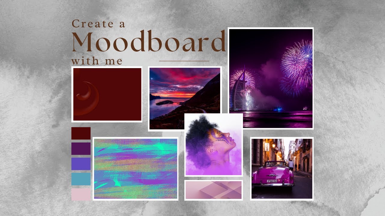 Comment créer un MOODBOARD / une PLANCHE D'INSPIRATION avec Canva | Tutoriel [CC]
