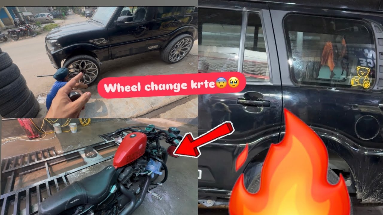 HARLEY FER KRTA KHRAB😂 | SCORPIO DE WHEEL KRATE CHANGE TRIP 🏔️ LEYI♥️ | KOI WHEEL NHI SET BETHA🥺