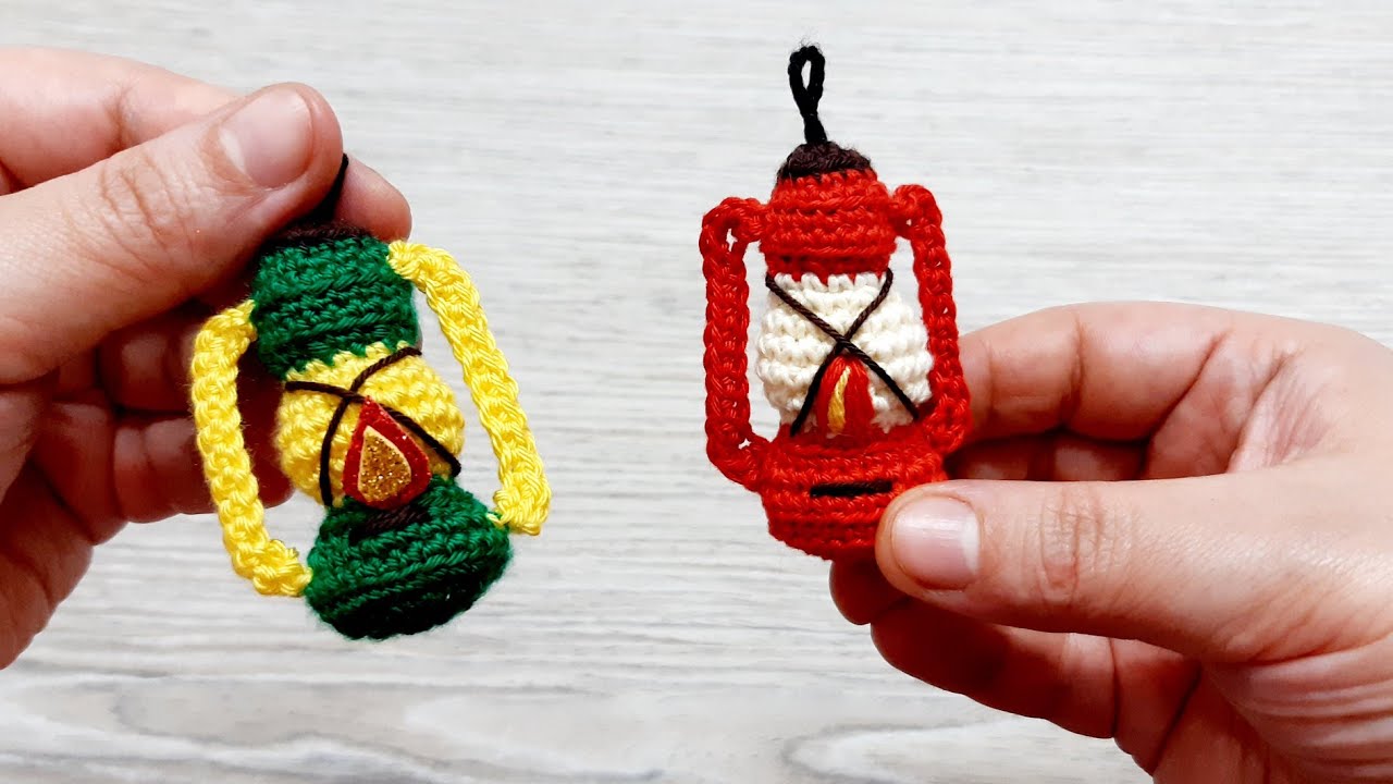 كروشية فانوس رمضان بالكروشيه حصرى وجميل حالو ياحالو رمضان كريم ياحالو  Ramdan Crochet Lantern