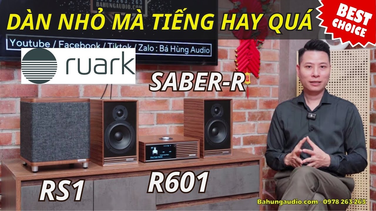 DÀN ÂM THANH RUARK: NHỎ GỌN MÀ “HAY KHÔNG TƯỞNG” | RUARK SABRE-R + R610 + RS1
