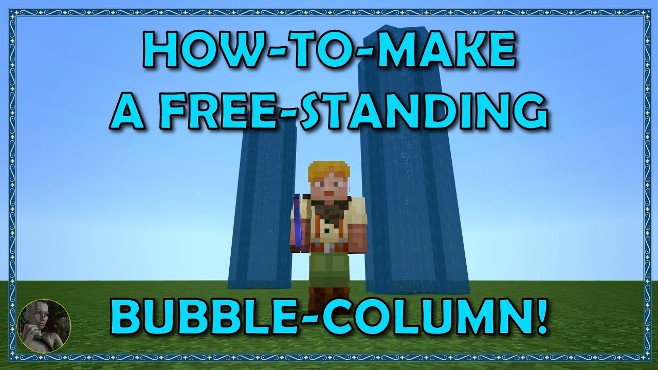 How To Make a Free-Standing Bubble Column Elevator | Minecraft Bedrock v 1.18.2