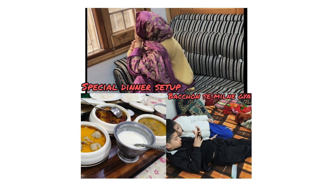 Bacchon se milne gya|| special dinner setup|| Quality tym||#youtube #likeandsubscribe @saddifakhter