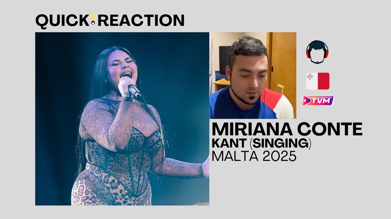 🇲🇹 El 'servicio' no me gusta | Miriana Conte - Kant  - Reacción en español | Malta Eurovision 2025