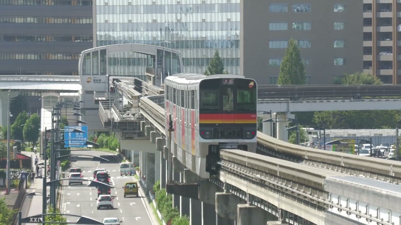 (4K60p)多摩モノレール 上北台からの回送電車はどのように入庫するのか