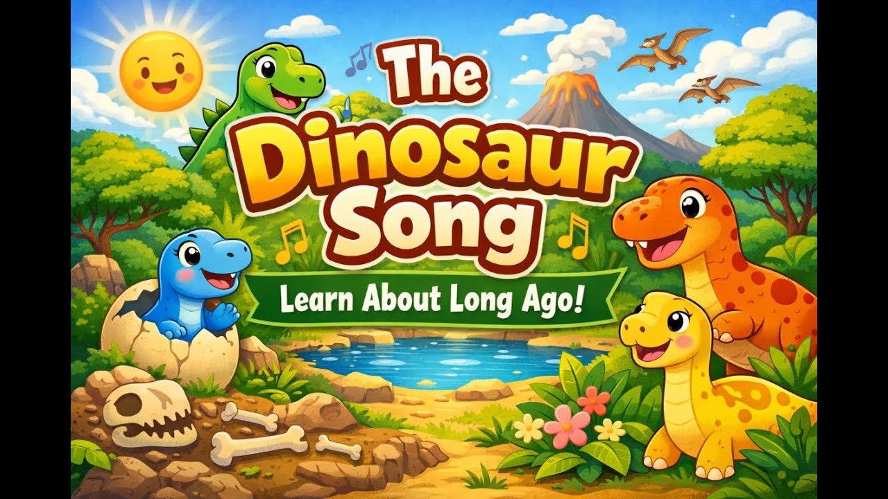 Dinosaurs from Long Ago | Happy Learning Song for Kids