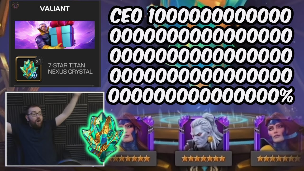 A CHRISTMAS MIRACLE - FREE TITAN CRYSTAL CEO 100000000000000000000000% - Marvel Contest of Champions