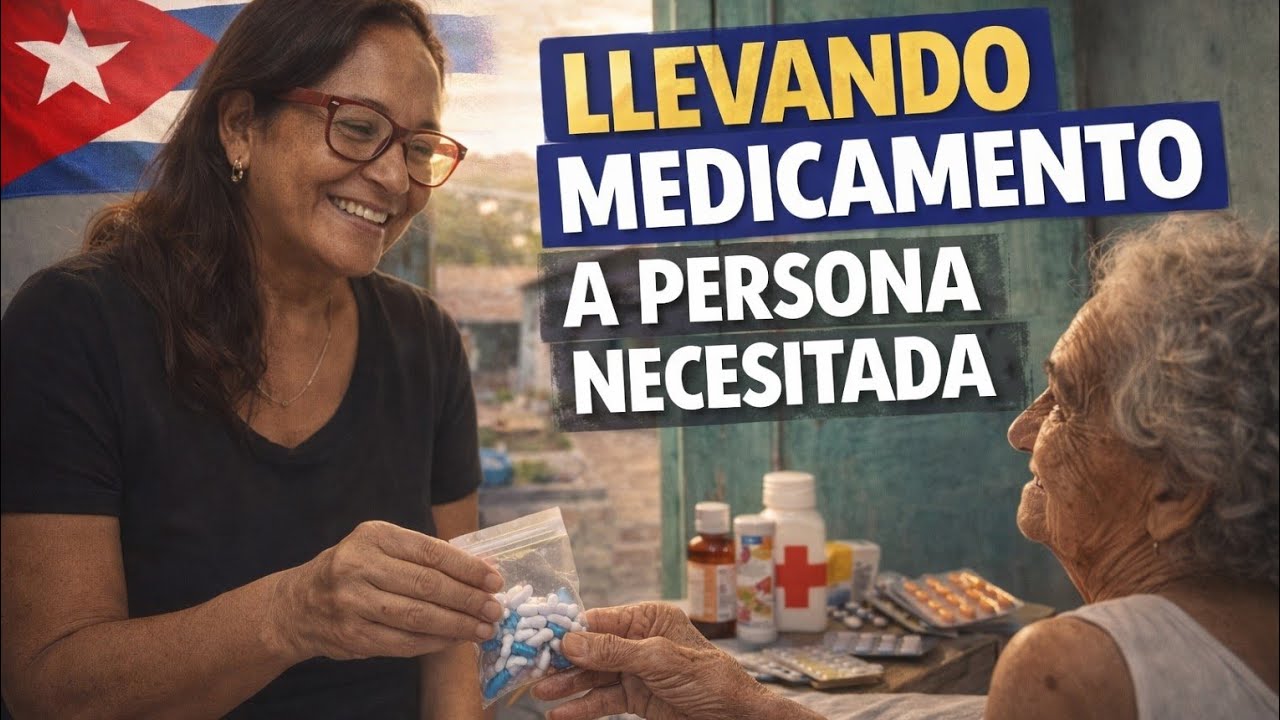 🇨🇺 Llevando medicamentos a personas necesitadas. 