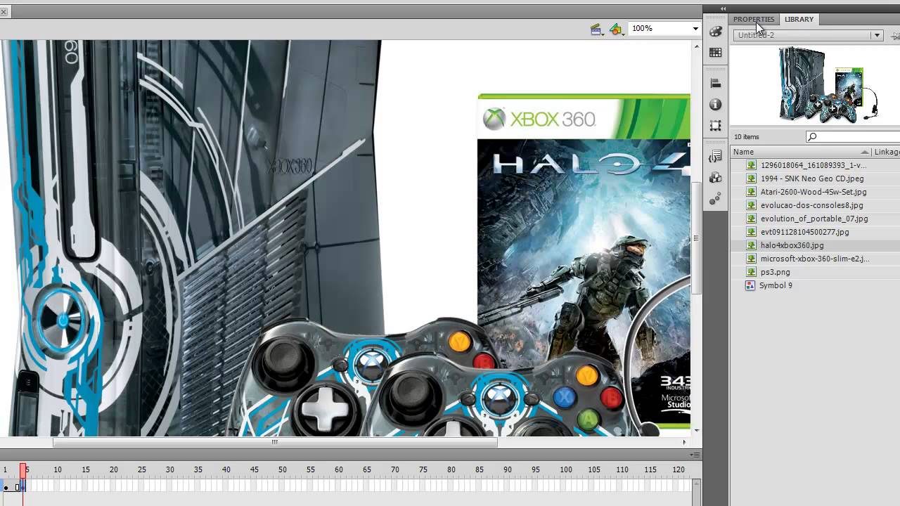 Slide de imagens - Flash