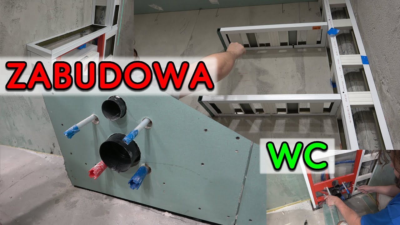 Монтаж каркаса унитаза