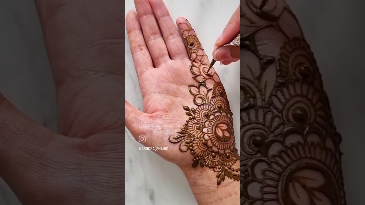 Full hand detailed floral Henna design for Eid #henna #mehndi #hennadesign #eidhenna #mehndidesign
