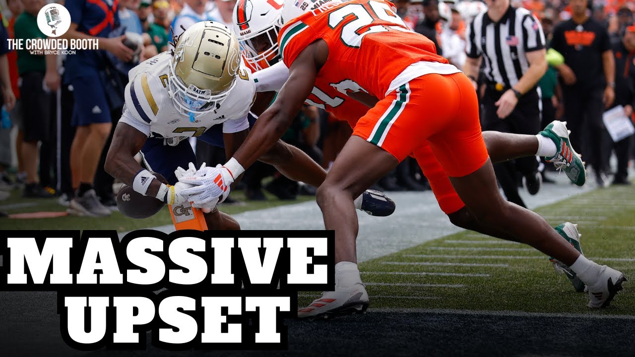 REACTION: Georgia Tech UPSETS Miami, Jackets ruin Canes' perfect season