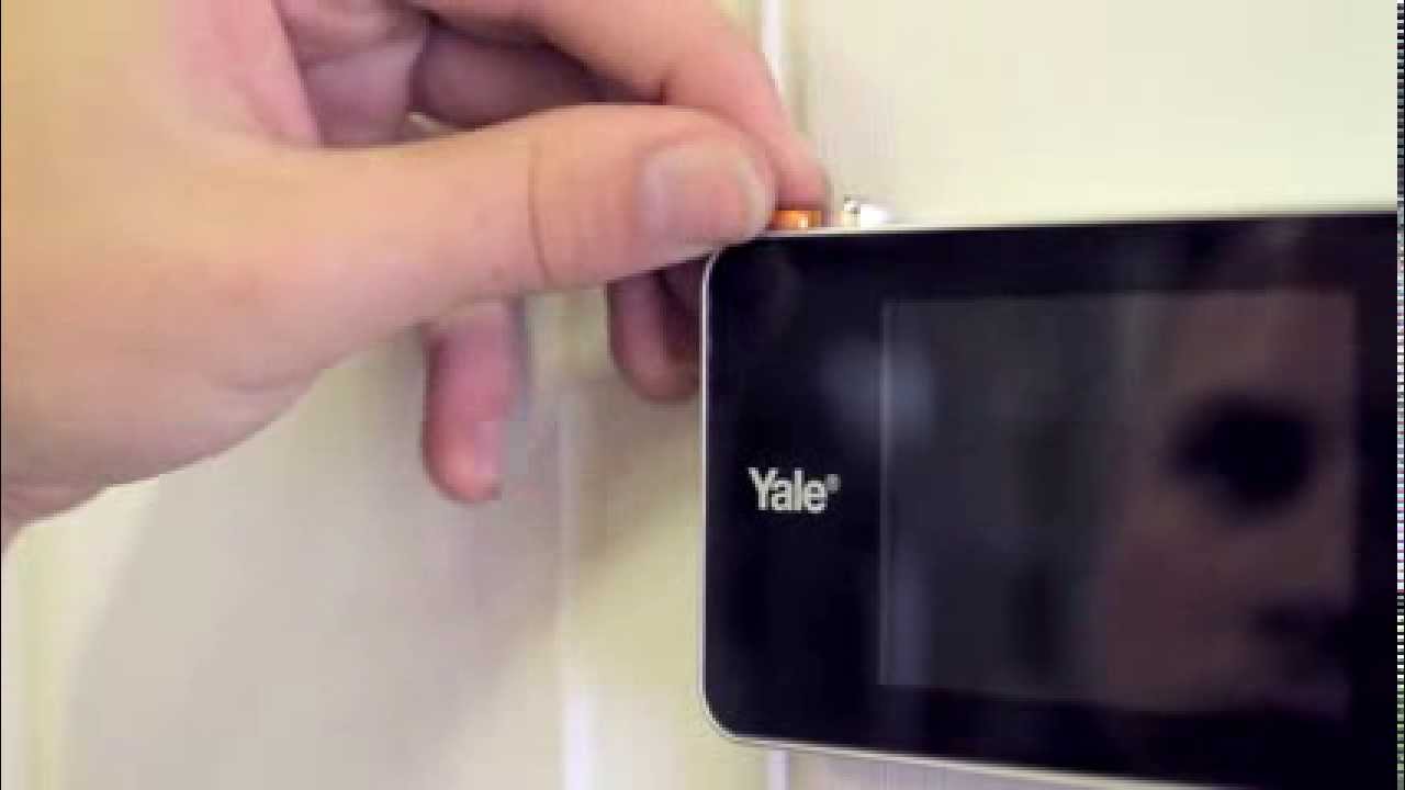 Yale digital dørkikkert Installasjon