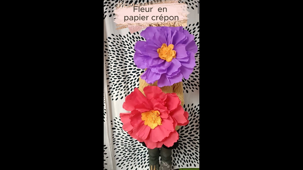 Fleurs G&eacute;ante en Papier Cr&eacute;pon