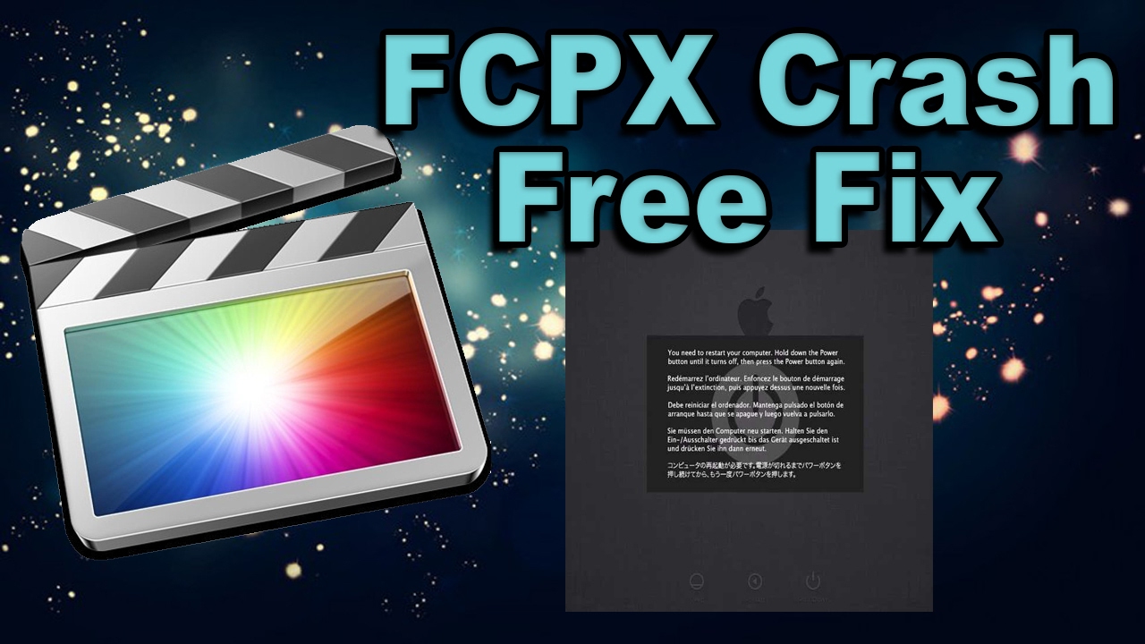 Final Cut ProX 충돌 - 무료 수정