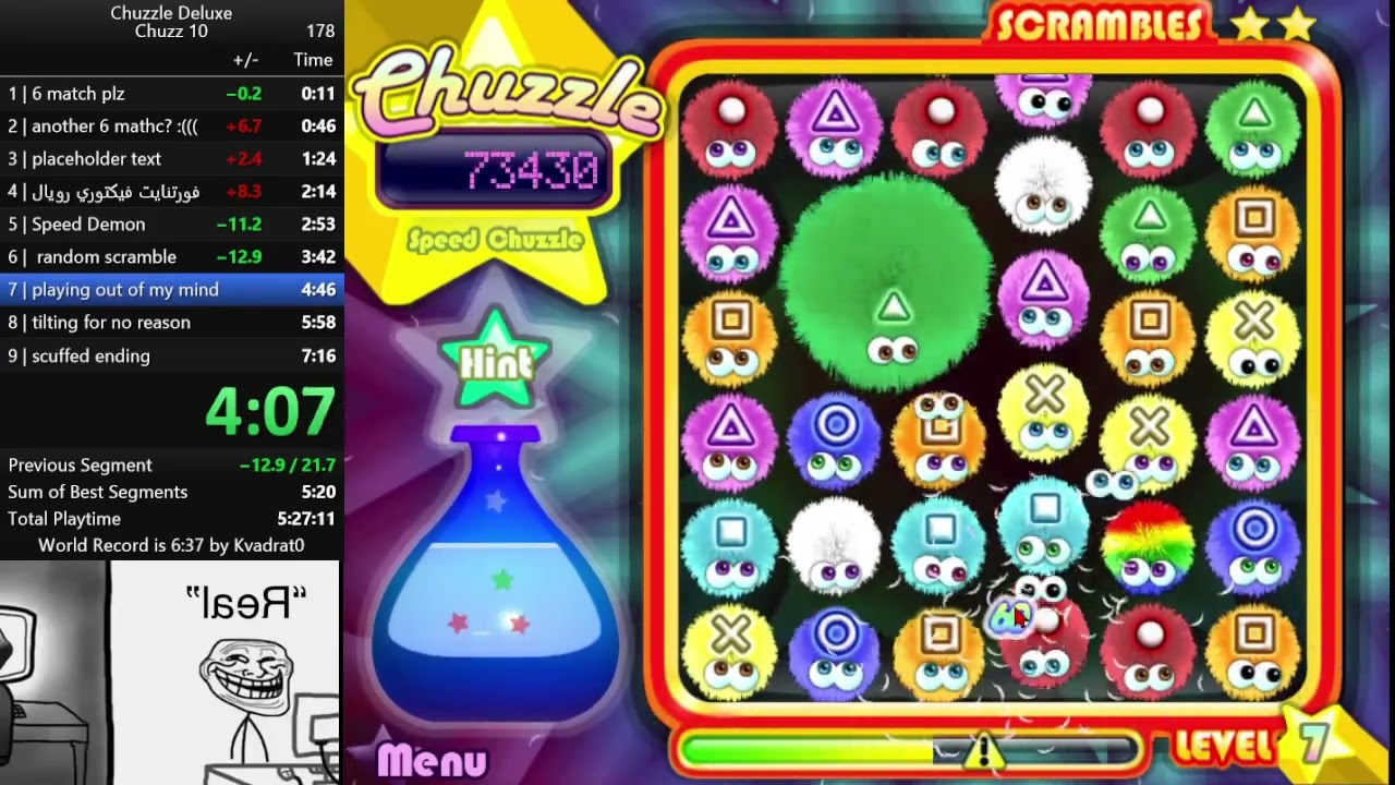[OLD] (6:50) Chuzzle Deluxe Speed Casual Level 10