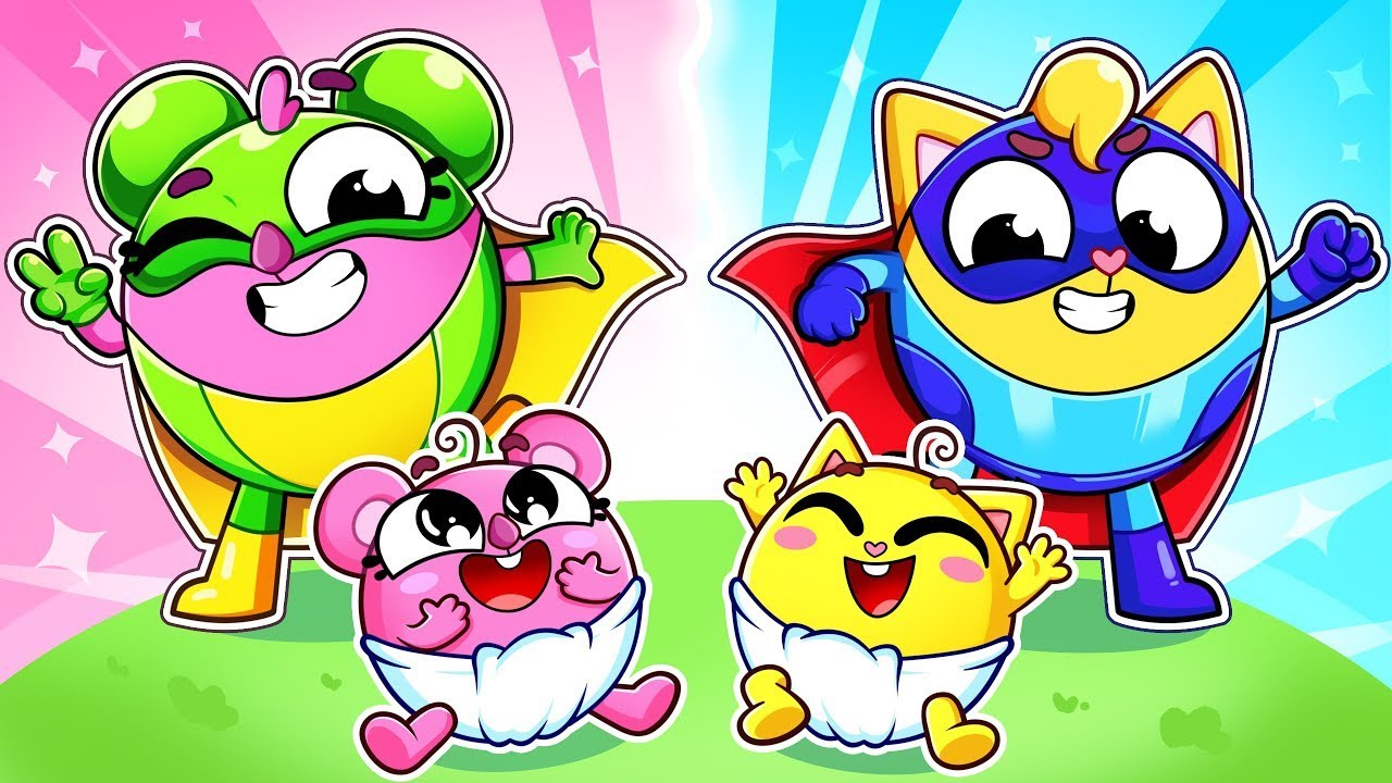 Superhero Brothers and Sisters 💫 Babys Save The Day | Songs for Kids & Nursery Rhymes