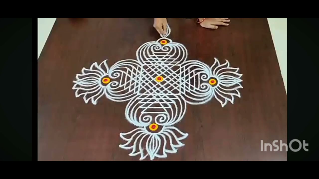 Easy modern rangoli #2025 #trendingshorts #2025 #trendingshorts 