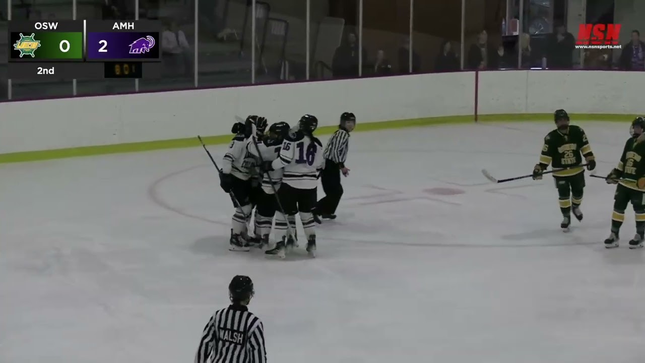 Women's Ice Hockey: Amherst vs. Oswego State Highlights (1/11/26)