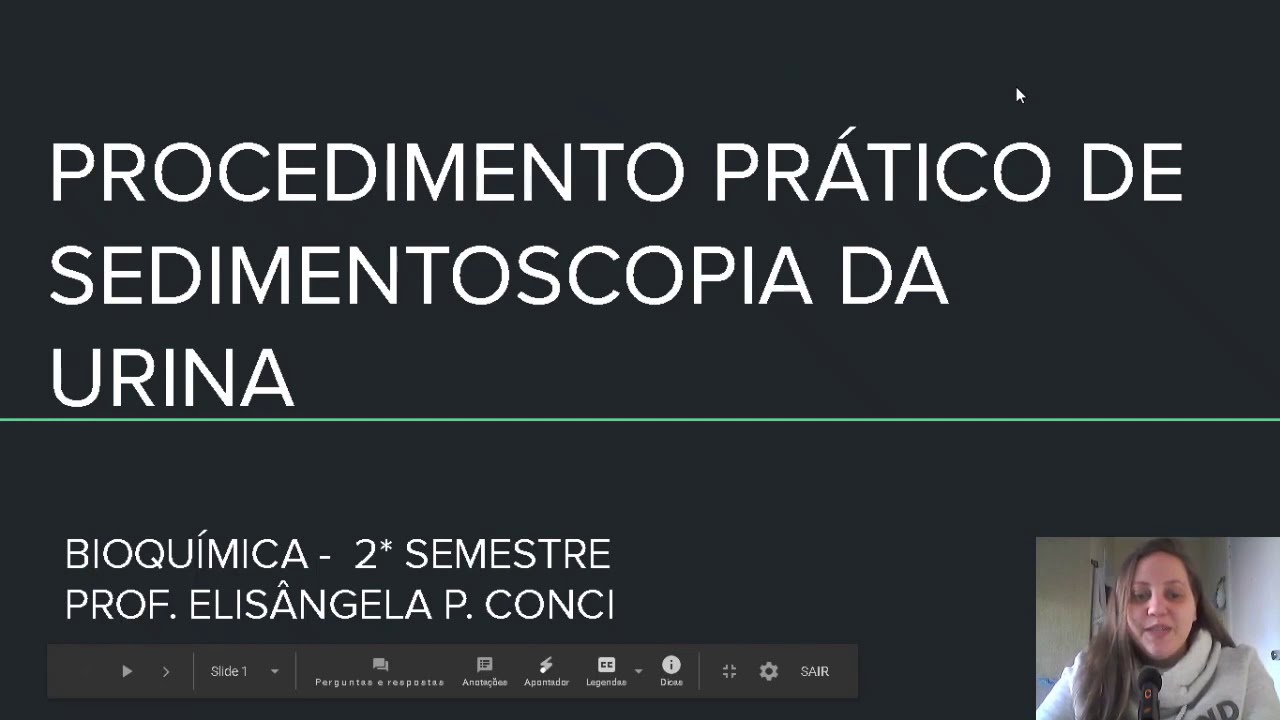 Prática sedimentoscopia