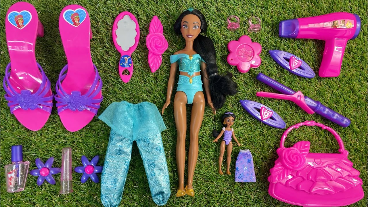 Disney Princess Doll Makeover ~ DIY Miniature Ideas For Barbie ~ Wig, Dress, Faceup, andMore! DIY 