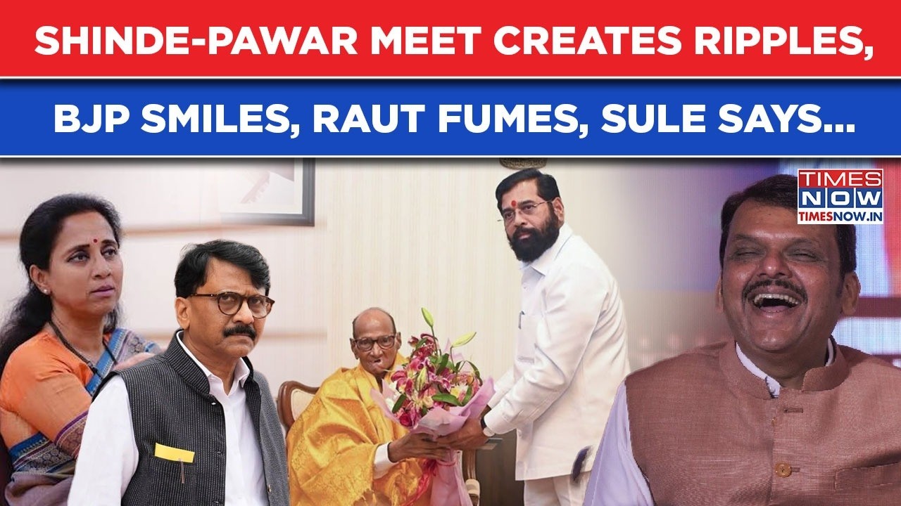 Shinde-Pawar Meet Rocks Maharashtra: Uddhav Sena Fumes, BJP Smiles & Then Supriya Sule Downplays
