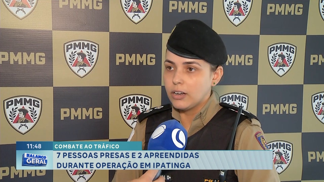 Combate ao Tráfico: Sete presos e dois apreendidos em Ipatinga.