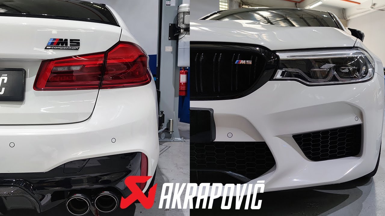 Видеоблог о выхлопной системе AKRAPOVIC на BMW M5 F90 COMPETITION | Громкие обороты, громкий трес...